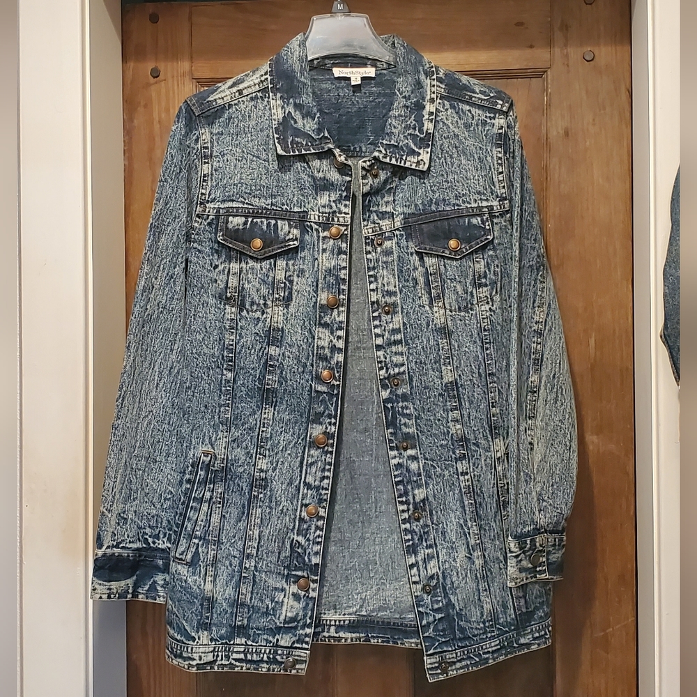 NorthStyle Long Denim Jacket nwot